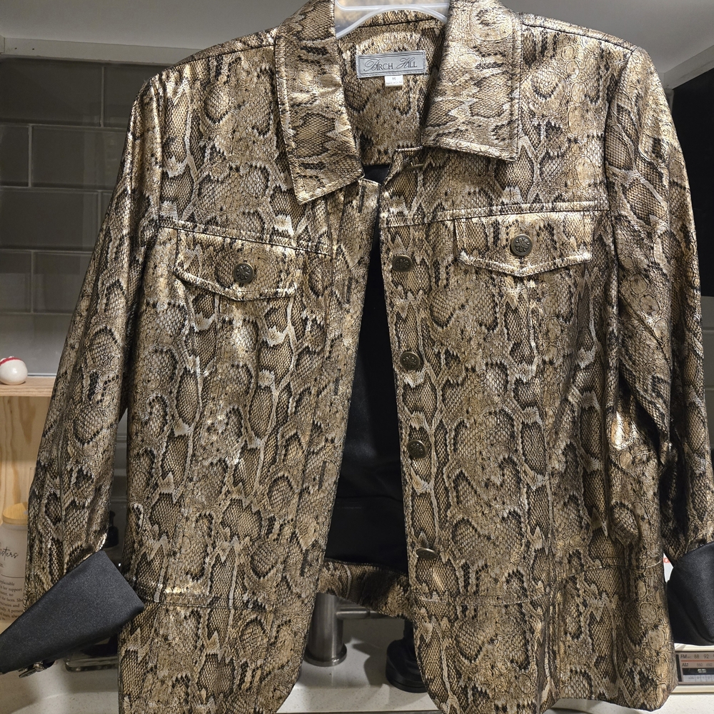 Snake Print Blazer